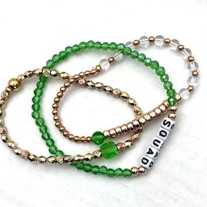 SQUAD Friendship Bracelet Stack